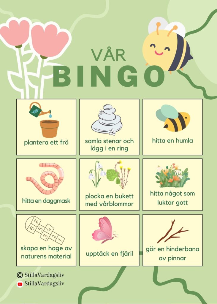 naturbingo vår