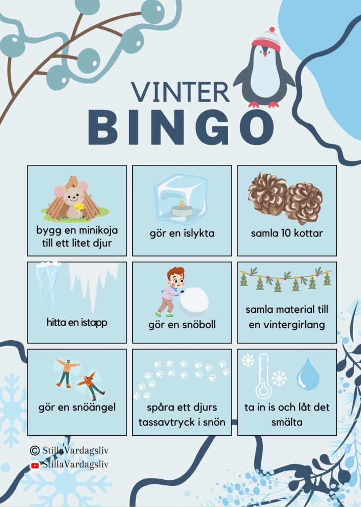 naturbingo vinter